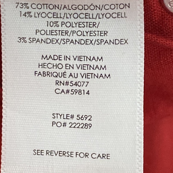 Cabi 5692 Hi-Low Crop Pants Spring 2020 Size 10 EUC - Picture 8 of 9